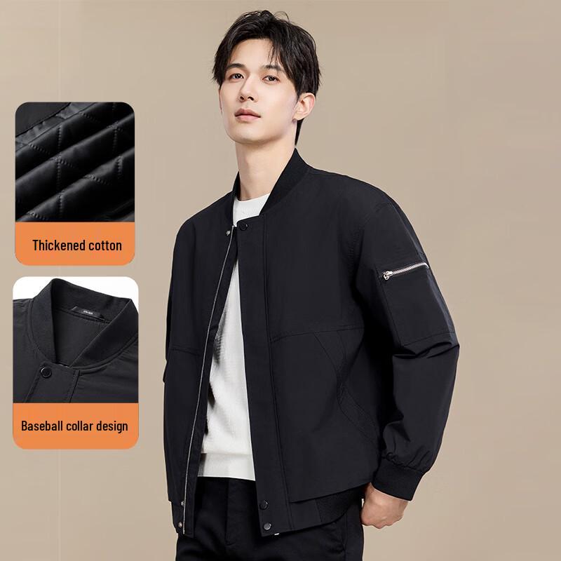 

Мужская утепленная зимняя куртка Fengxun с бейсбольным воротником XL