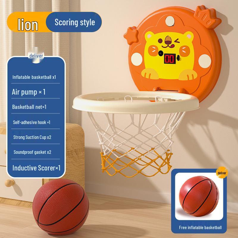 Foldable Indoor Basketball Hoop Toy for Kids - Scoring and Storage