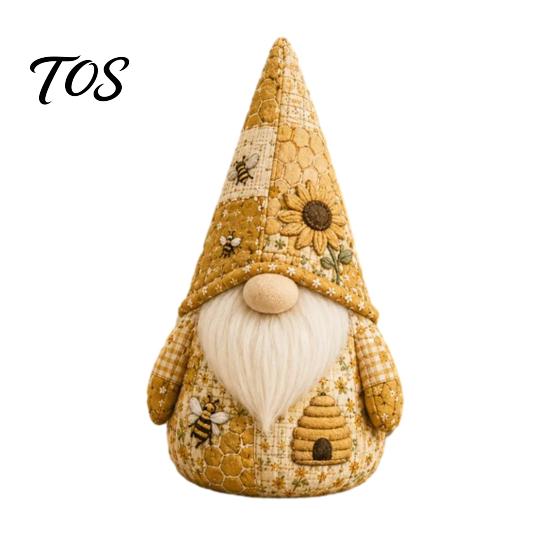 Quilting And Patchwork Supplies DIY Gnome Kit, Sewing Craft Set, Cute Pre-cut Fabric Kit for Adults Beginners, Handmade Gift Textile Art