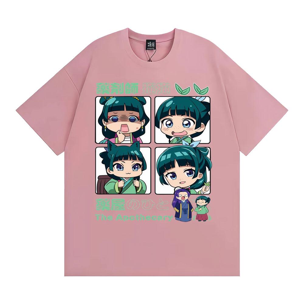 Manga The Apothecary Diaries Graphic T Shirt Unisex Fashion Cute Short Sleeve Japanese Anime T-shirts Women Cotton Loose T-shirt