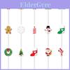 Christmas Cake Decorations With Small Flags For Festive Cake Design And Party Supplies