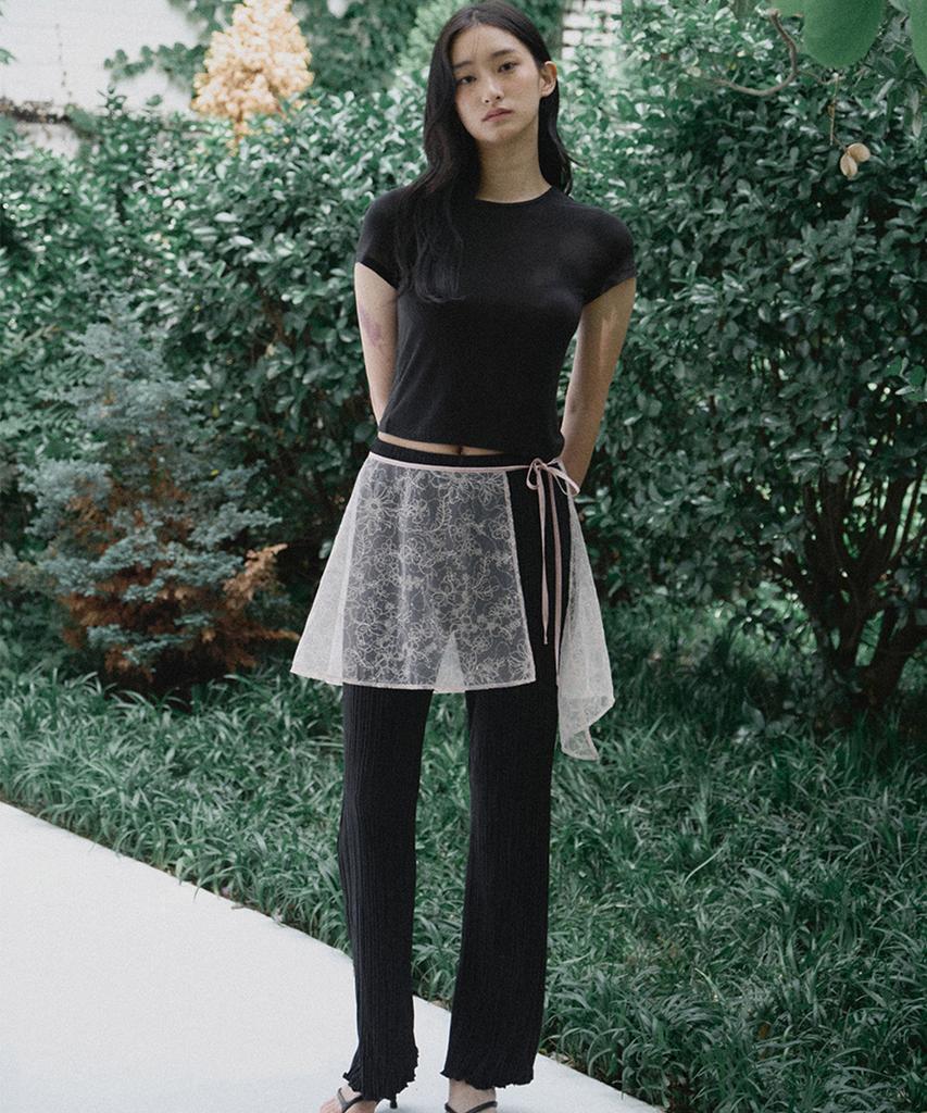 Ridge Wave Pleated Pants