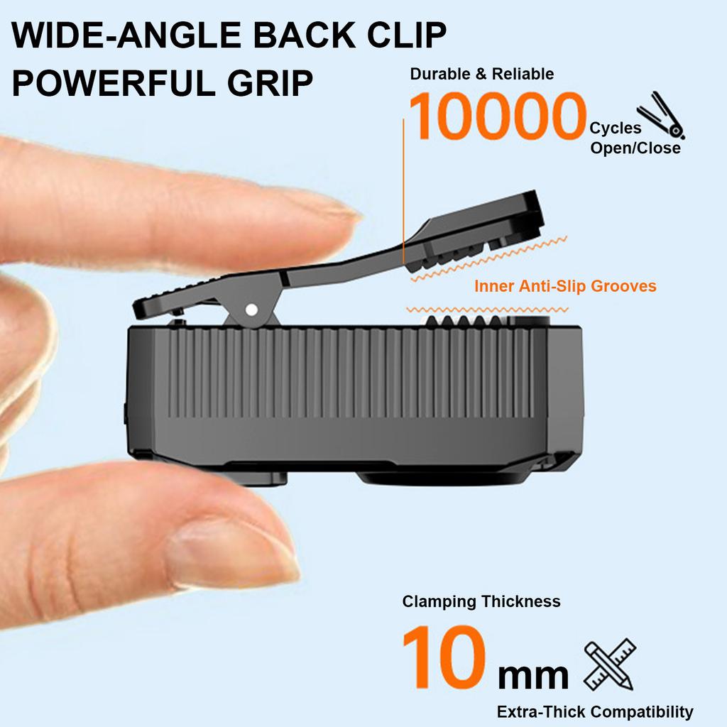 Hands-Free Running Lights 1200mAh Rechargeable Portable Magnetic Small Pocket Light for Emergency Outdoor Camping Walking Dog