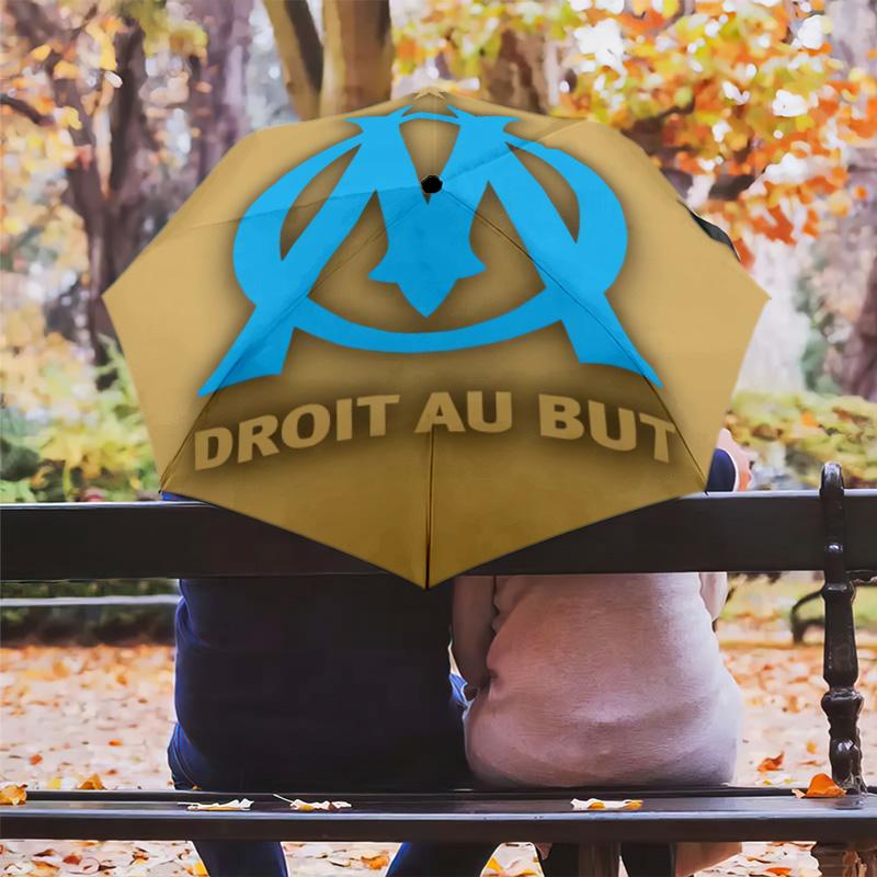Blue Waves Olympique Marseille Folding umbrella travel Portable Sun umbrella travel outdoor