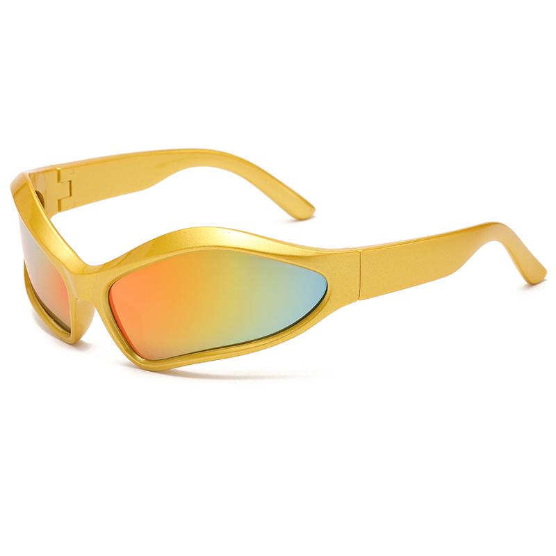 Sports Future Technology Sensation Sunglasses Popular  Oval Sun Glasses Hip Hop Fashion Glasses Female