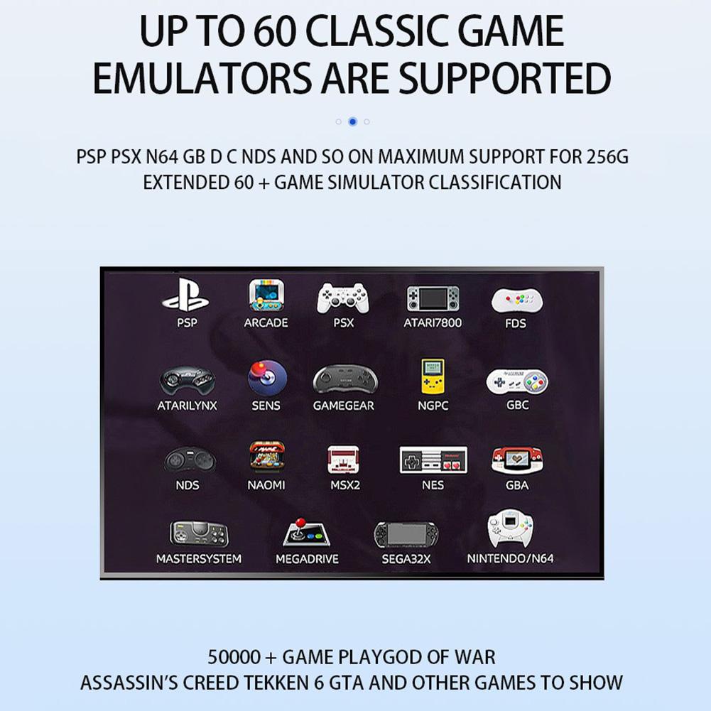 G11 Pro Game Box 4K HD TV Game Stick Video Game Console 128G Built In 40000 Retro Games Portable Game Player Wireless Gamepad