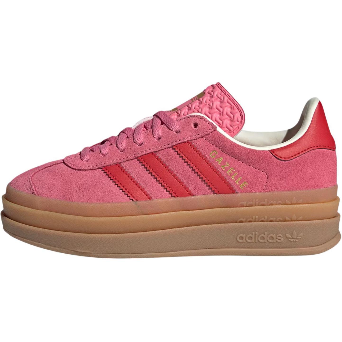 

adidas Gazelle Bold J Rose Tone Kids Sneakers Pink Better-Scarlet Cream-White JQ7407 36