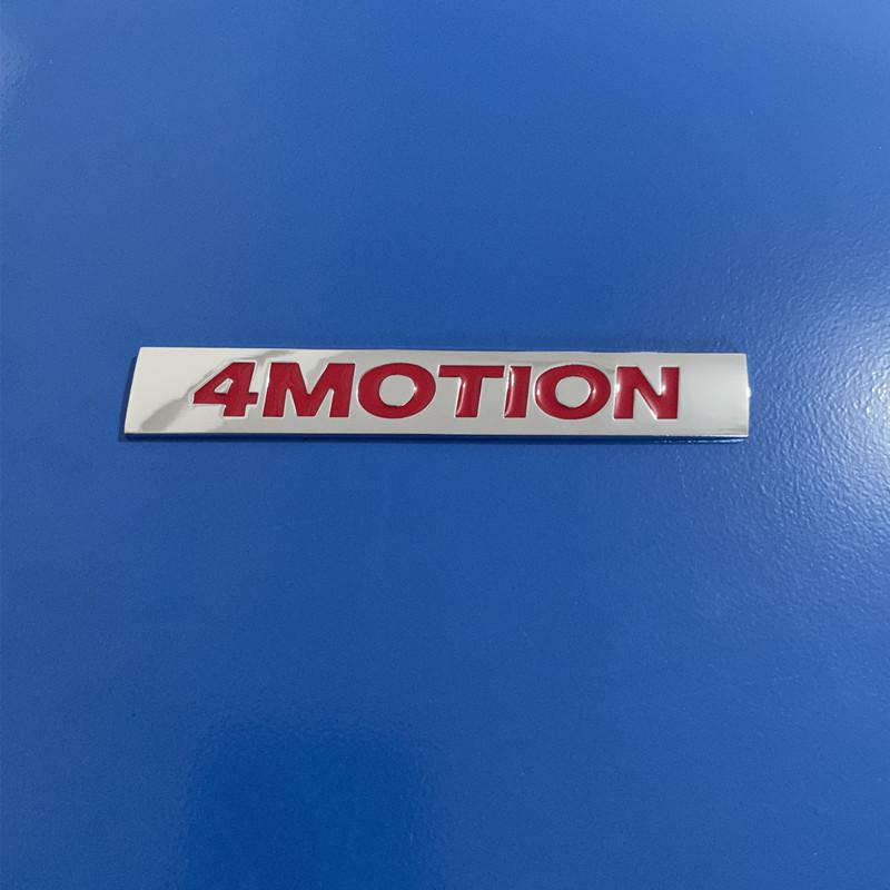 RUNTB1 3D Metal 4 Motion Letters Logo Emblem Badge Rear Trunk Sticker For VW MK4 T5 T6 Passat 4 B6 B8 B5 Tiguan 4motion Car Accessories