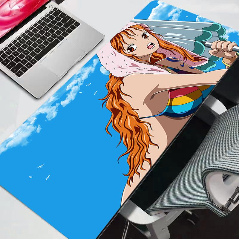 Mouse Pad One Piece Anime Gaming Accessories Varmilo Keyboard Desk Mat Gabinete Gamer Carpet Mousepad Mats Durable