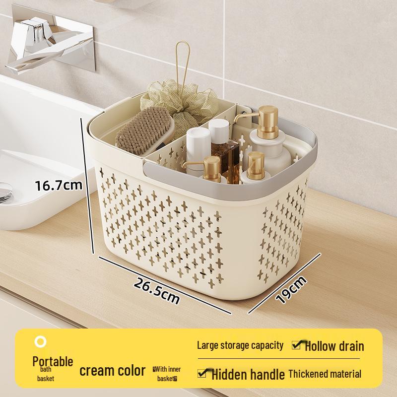 Shower Caddy Tote for Student Toiletries and Dorm Bath Storage