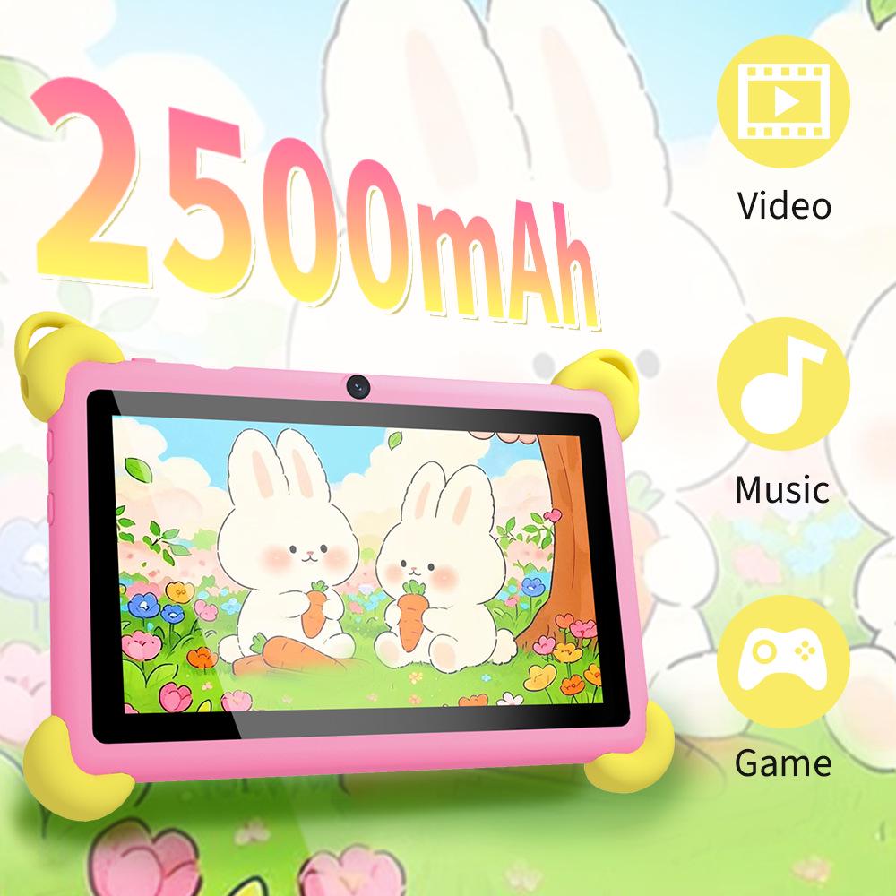 7-inch Android Children's Tablet with IPS HD Screen & Drop-proof Silicone Case
