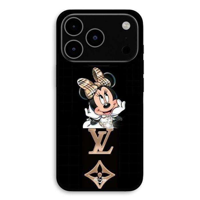 Coque Pour iPhone 17 Pro Minnie LV fond noir Maniacase
