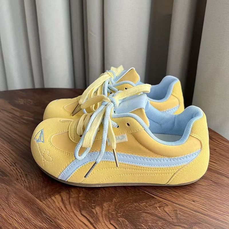 

Новые популярные маленькие белые туфли женские туфли универсальные туфли-хлебушки весенне-летние повседневные кеды 40 жёлтый