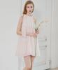 Bikini Bender Sehi'S Ribbon Halter Mini Dress - Baby Pink