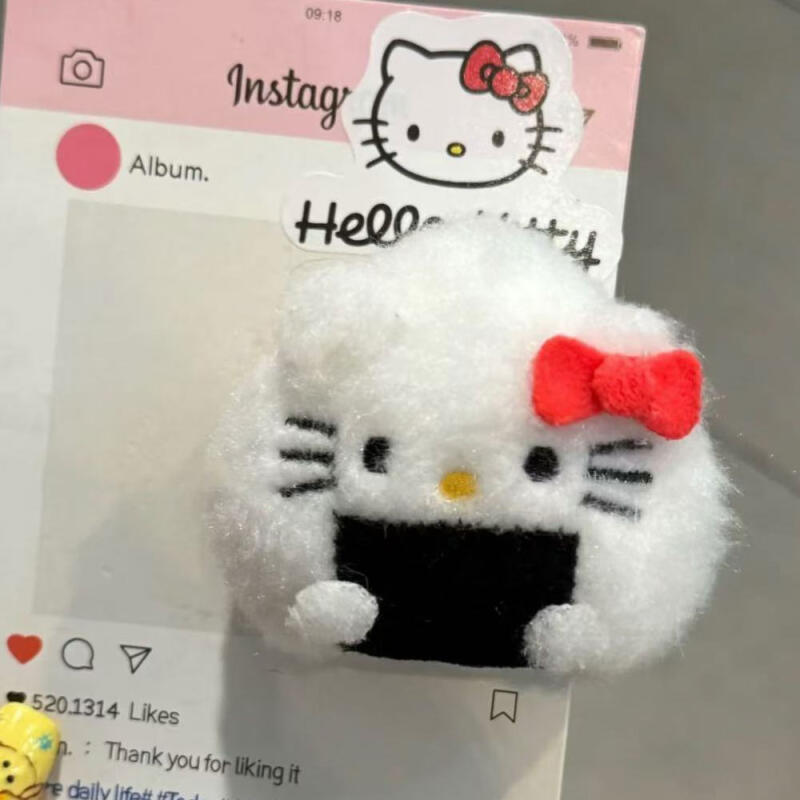 Hello Kitty Triangle Kimbap Onigiri Rice Ball Doll Keychain