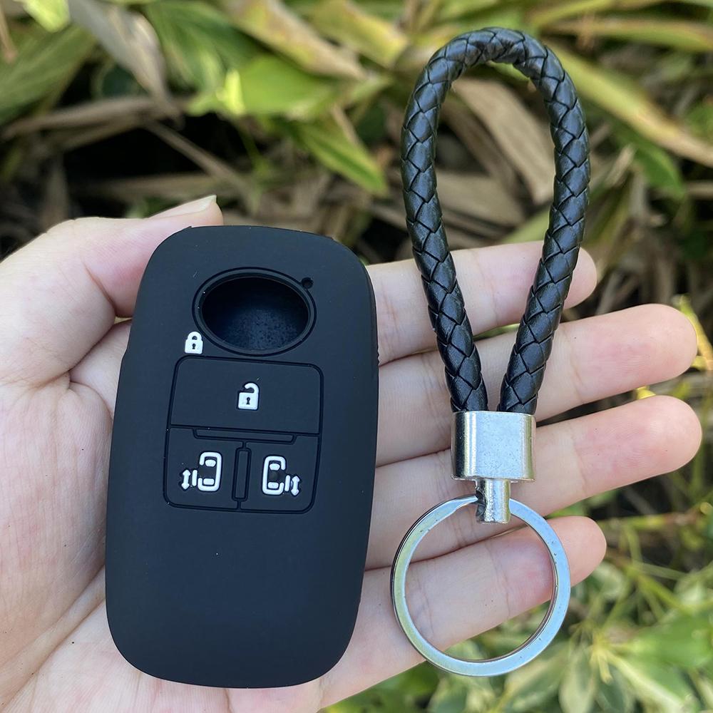 Silicone Car Key Cover Case Shell For Toyota Raize For Daihatsu Rocky 4 Buttons Key Cover Case Car Accessories