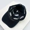 Und Damen Vintage Bestickt Buchstaben Drucke Floral Baseballkappen Sonnenschutz Amerikanischer Streetstyle All-Match Schirmmützen Personalisierte Trendige Ins