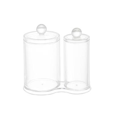 Space Saving Acrylic Storage Container Qtip Holder For Vanity Organization Cotton Pads Swabs Beauty Accessories