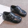 Children's Autumn-Winter British Style Leather Loafers - Non-Slip, Soft Sole, Double Buckle Design for Girls