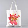 Shadow Milk Cookie Run Kingdom Pure Vanilla Cookie Women Canvas Tote Bags Handbags Shoulder Bags Shopping Handbag