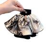 New French Vintage Skirt Tailor Hair Clip Luxury Printed Updo Shark Clamp Stylish Hair Accessory for Women