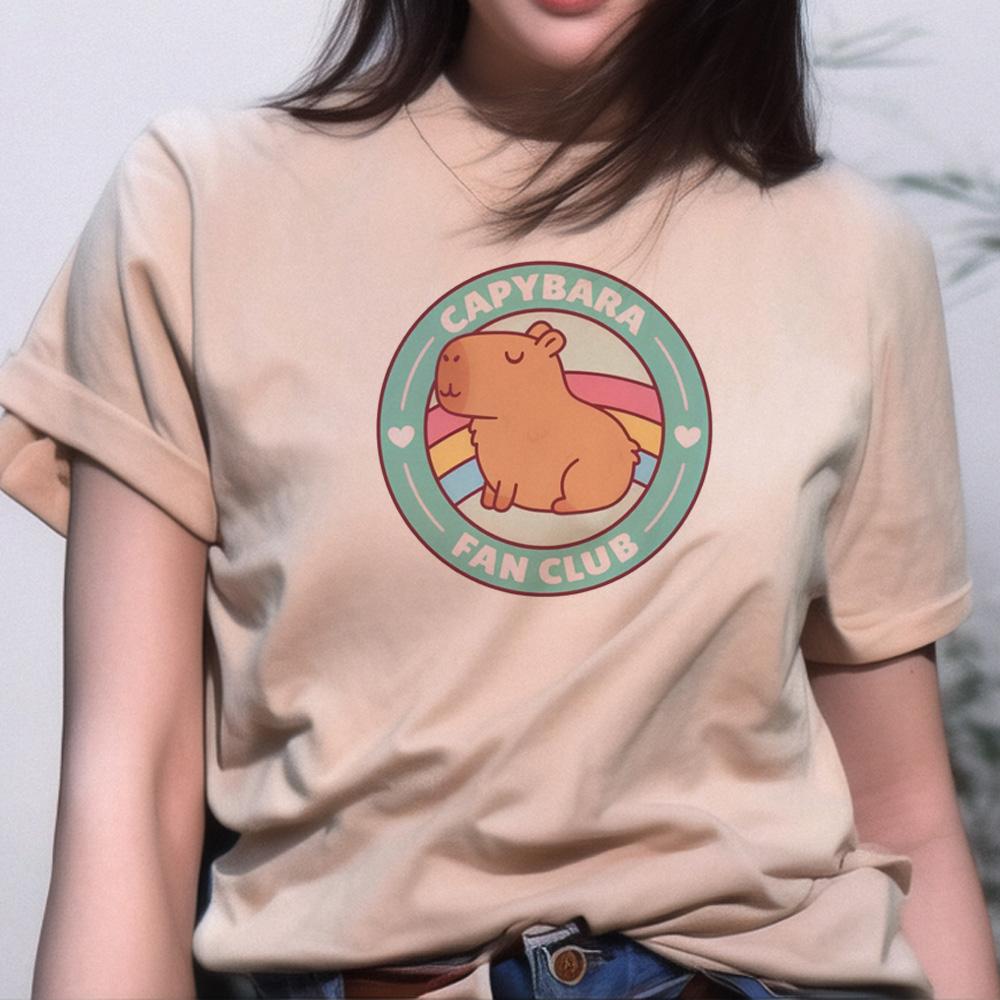 Capybara Top Women Graphic Summer Anime Tshirts feUnisex Comic Funny Unisexga Clothing