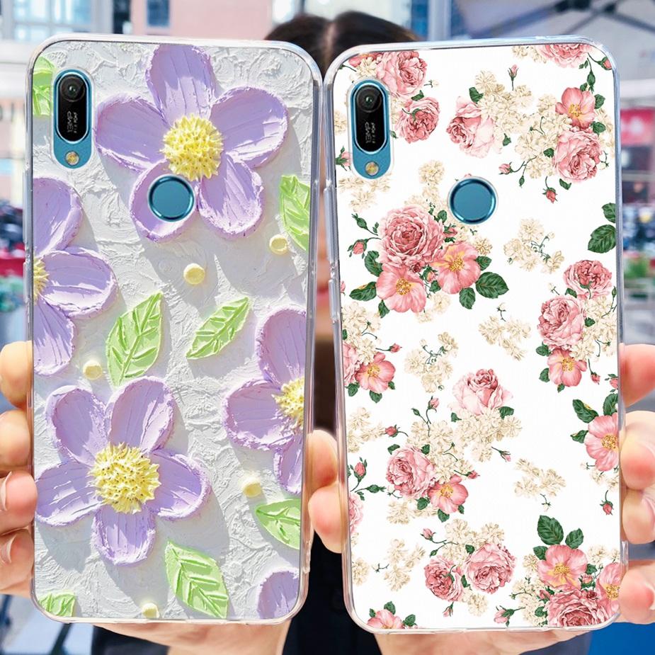 For Huawei Y6 2019 Case Y6 Prime 2019 Fashion Painted Cover Clear Silicone Phone Case For Huawei Y6s 2019 Y6 Pro 2019 Soft Shell