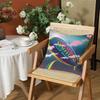 Band LLed Zeppelin Cushion Cover Silky Short Plush Invisible Zipper Dustproof Sofa Pillow Case for Home Decor