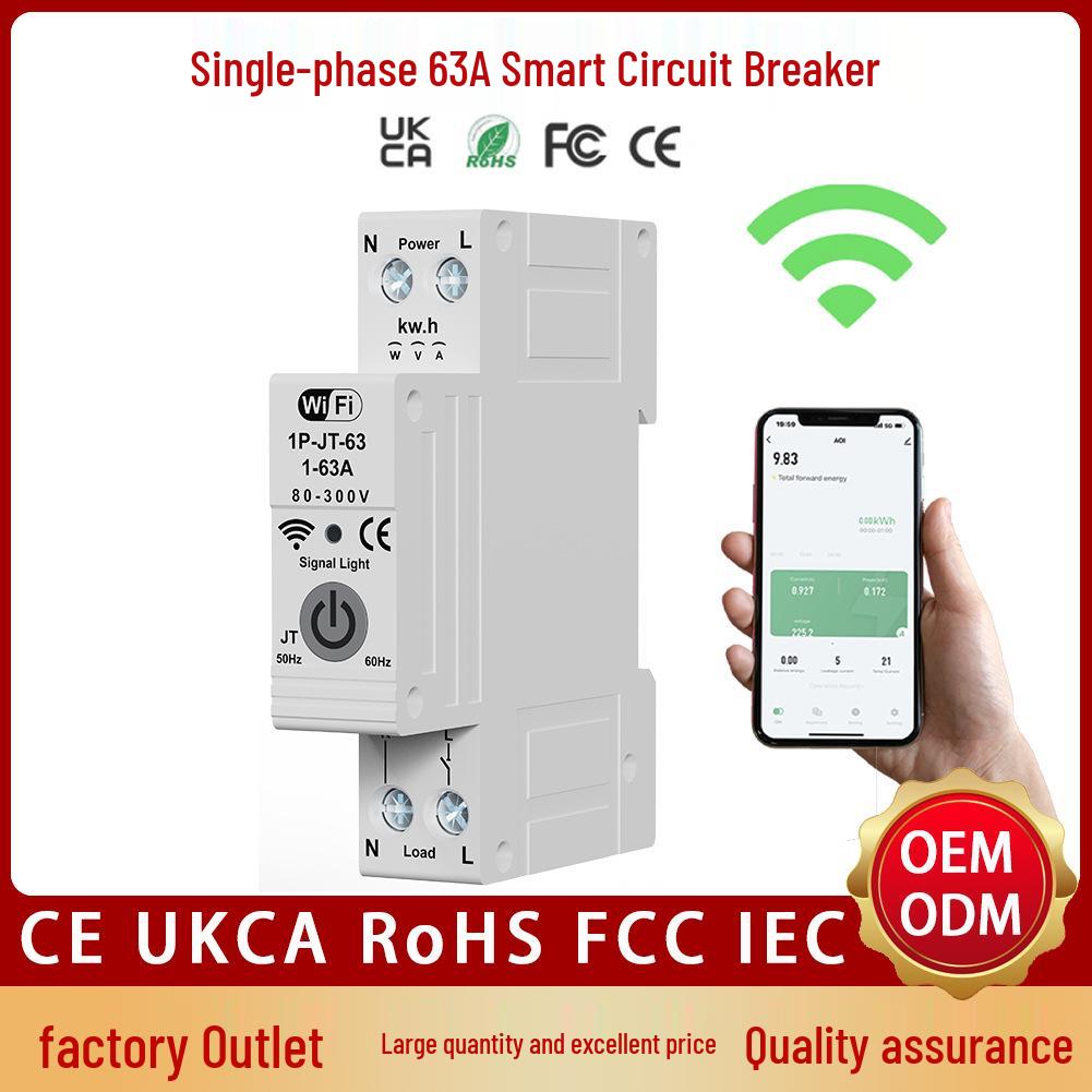 Smart WiFi Under-voltage Circuit Breaker Protector 1P