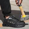 Breathable Steel Toe Work Shoes Lightweight Anti-Puncture Safety Sneakers for Men  Protective Footwear Indestructible Anti-slip