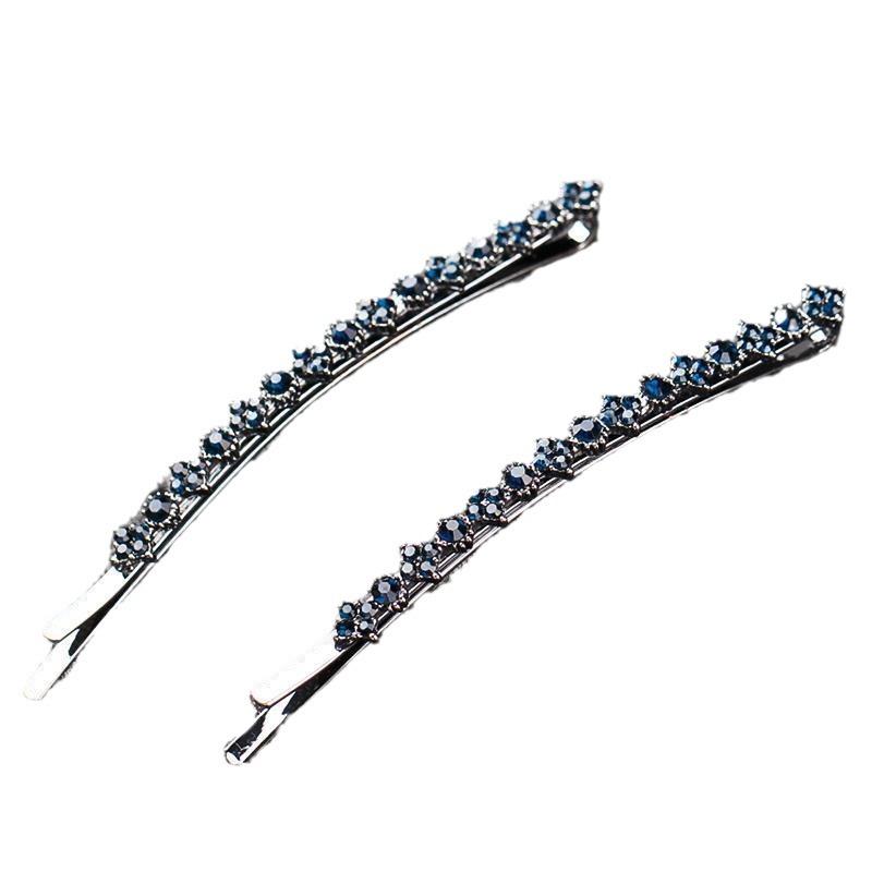 Wasser Diamant Gerader Clip Modisch und Vielseitig Temperament Seitenpony Clip Leichter Luxus Hochwertige Haarspange Haaraccessoire
