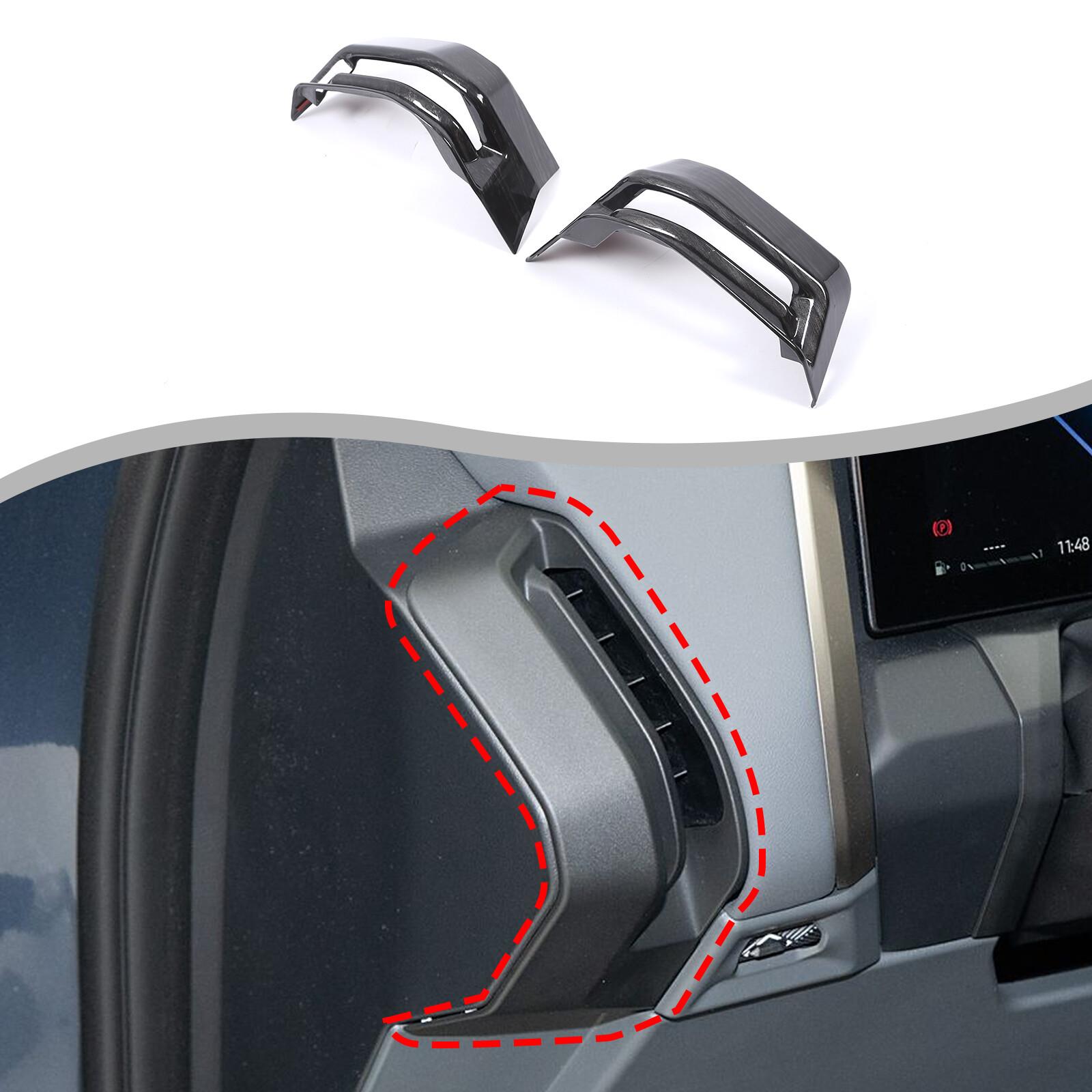 Black Wood Grain ABS trument Panel Side Air Outlet Trim For BMW X3 G45 25+ US