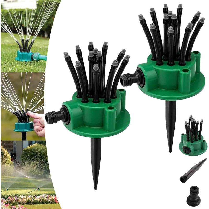 360° Coverage Precision Garden Irrigation Sprinkler,360 Multi Directional Lawn Sprinkler,Automatic Rotating Precision Coverage Irrigation (a2)