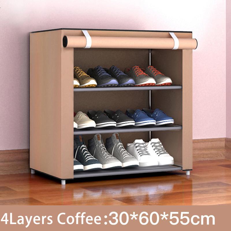 

6-layers Shoe Rack Large Capacity Dustproof Waterproof Shoes Storage Rack Dormitory Assembled Shoe Rack Shoes Shelf Organizers