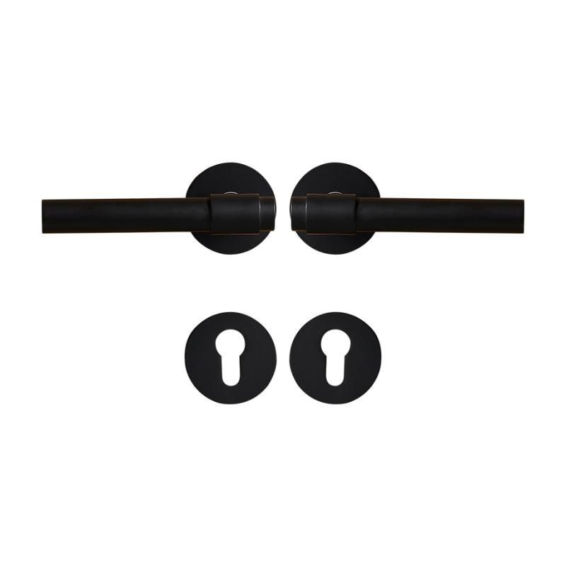 

Dooroom Латунная Ручка-Рычаг Светлая Роскошь Черное Золото Современная Мода Интерьер Комнаты Спальни Ванной Комнаты Замок для Двери из Массива Дерева Раздельная Ручка Ручка