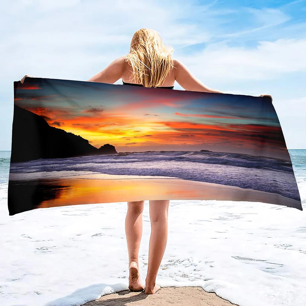 Oversized Ocean Beach Towel,Lightweight Microfiber Clearance Blanket,Quick Dry Sand Free Towel,Pool Swimming Bath Travel Towels