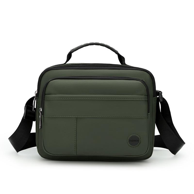 Men's Business Document Bag Lightweight Large Capacity Multi-Compartment Crossbody Bag Commuter Shoulder Bag