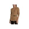 Polo Ralph Lauren Solid V-Neck Fitted Long Sleeve Knit Sweater Women tops Light-Brown 200808258-002