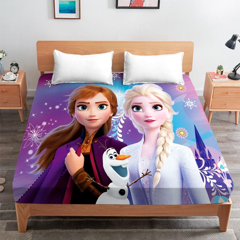 Elsa Princess Children's Bed Cover for Student Dorm Mattress