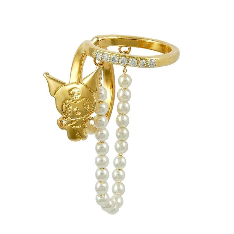 Sanrio KUROMI Double Ear Cuff D Gold Japan NEW Sanrio Characters