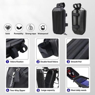 3L Electric Scooter Bag EVA Hard Shell Electric Bike Handlebar Bags Large Capacity MTB Road Cycling Front Handlebar Storage Bag