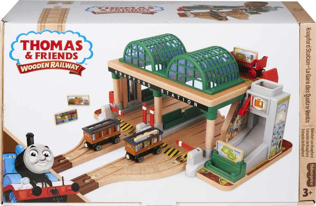 Thomas the Tank Engine Wooden Rail Series (Thomas) Annie and Clarabelle's Knapford Station (Ages 3 and Up) HBJ82