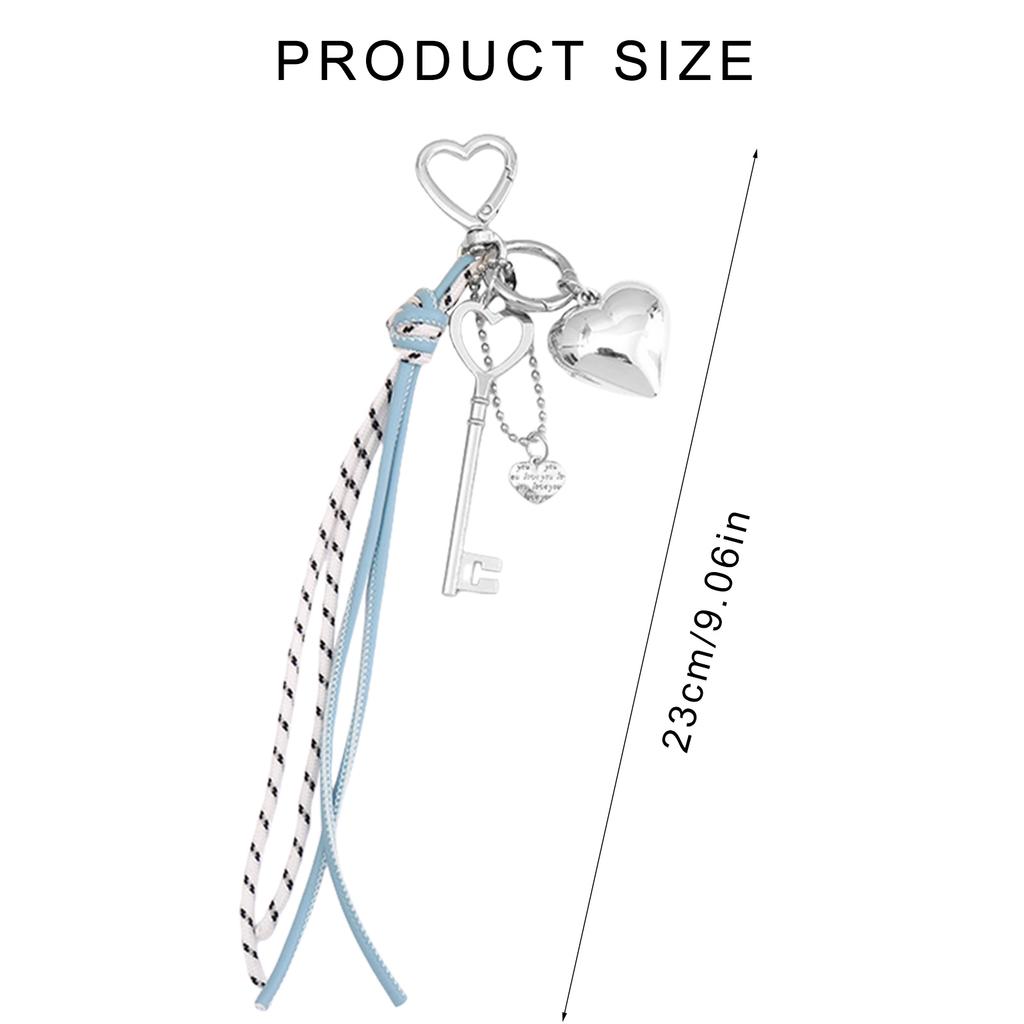 Unique Braided PU Leather Keyring Pendant Stylish Handbag Chain Decoration Multi Color Selection for Trendy Youth