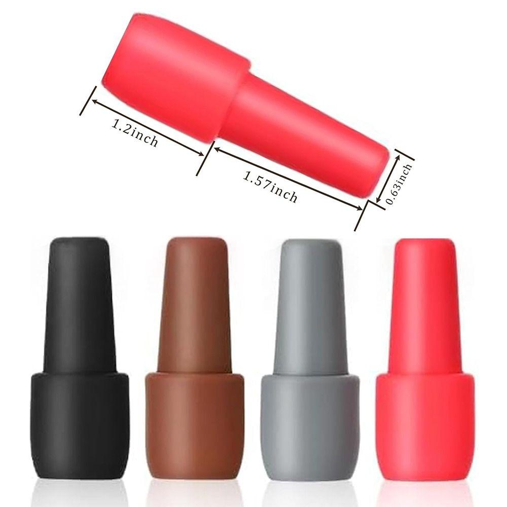 6Pcs Multicolor Silicone Wine Stoppers Reusable Beverage Sealer Wine Bottle Sealer Sparkling Wine