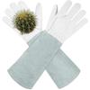 Long Leather Gardening Gloves Rose Pruning Cut Resistant Thorn Proof Work Outdoor Garden Tasks