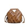 Magnetic Buckle Woven Triangle Women's Handbag - Large Capacity Crossbody Bag