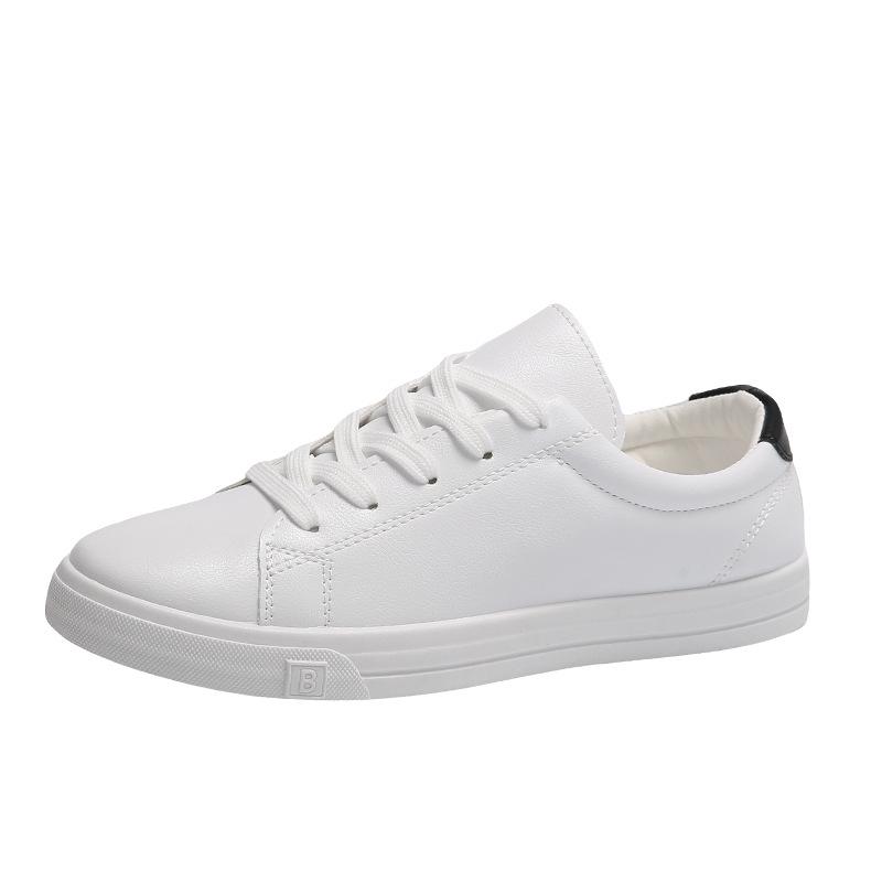 2024 Women's Korean Style Casual White Running Shoes - Autumn/Winter Trendy Flat Sole