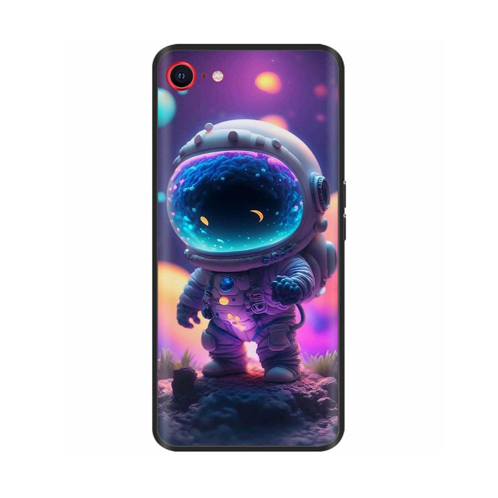 For iPhone SE 2020 Phone Case Funny Camera Protection Soft Liquid Silicone Back Cover for iPhone SE 2016 5 5S Cover for iPhoneSE