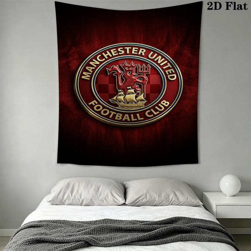 Manchester Crest Emblem Bedding 1 Duvet Cover 2 Pillowcase Without Core Christmas Birthday Gift Soft And Comfortable Bedding Set