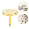 100Pcs Flat Head Upholstery Nail Round Antique Furniture Decorative Drawing PinYellow 9 x 8mm